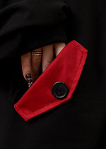 Bunny Dolls Punky Bunny Usamimi Black Red Oversized Zip Hoodie