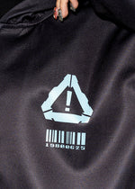 Error Code Cyberpunk Tech Oversized Black Blue Jacket