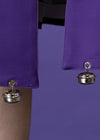 Error Code Cyberpunk Tech Pleated Black Purple Skirt