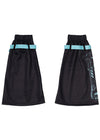 Error Code Cyberpunk Tech Black Blue Leg Warmer