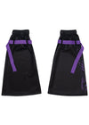 Error Code Cyberpunk Tech Black Purple Leg Warmer