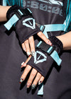 Error Code Cyberpunk Tech Black Blue Arm Warmer
