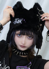 Baby Punk Devil Punk Cat Ear Faux Fur Hat