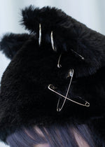 Baby Punk Devil Punk Cat Ear Faux Fur Hat