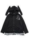 Alice Gothic Rabbit Ears Zip Up Hoodie (Big Version)