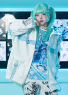 Hatsune Miku Forever White Blue Frill Oversized Jacket