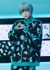 Hatsune Miku Forever Black Mint Jersey Oversized Jacket