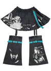 Hatsune Miku Forever Black Mint Skirt with Leg Warmer