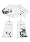 Hatsune Miku Forever White Blue Skirt with Leg Warmer