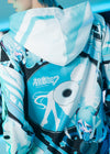 Hatsune Miku Forever Black Mint Oversized Hoodie