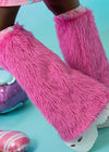 Gloomy Bear x Sophie Powers Candy Pink Faux Fur Leg Warmer