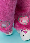 Gloomy Bear x Sophie Powers Candy Pink Faux Fur Leg Warmer