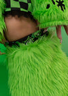 Gloomy Bear x Sophie Powers Jelly Green Faux Fur Leg Warmer