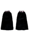 Gloomy Bear x Sophie Powers Cake Black Faux Fur Leg Warmer
