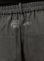 Gedraji Cryptid Corpse Dark Grey Cargo Pants