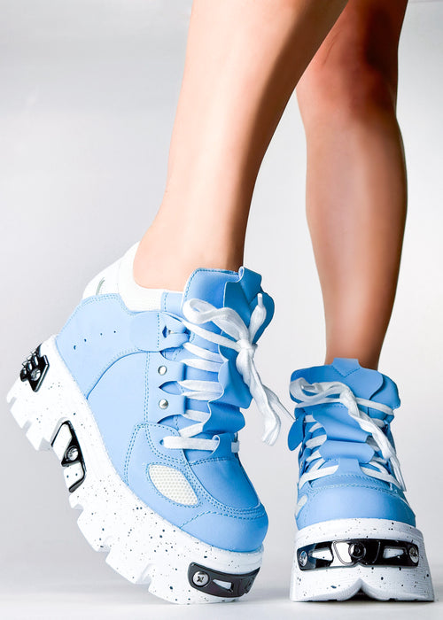 GUAVA 02 Yume Dream Blue Platform Sneakers