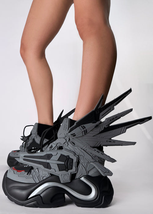 JUPITER 05 Black Knight Grey Platform Sneakers