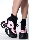 JUPITER 08 Pixel Circuit Pink Platform Sneakers