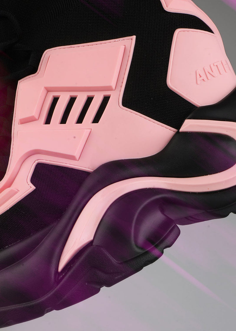 JUPITER 08 Pixel Circuit Pink Platform Sneakers