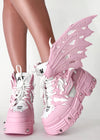 PINK APPLE Dragon Wing Pink Platform Sneakers