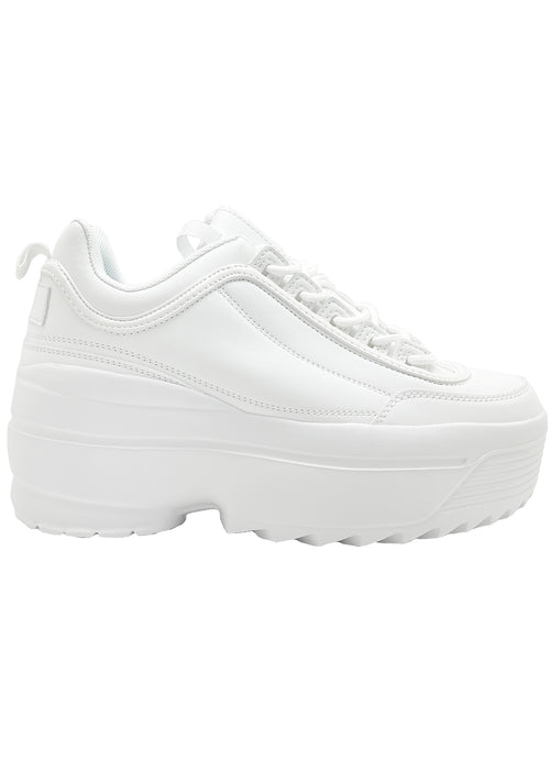 Berness LILY 5005 Dream Cypher White Platform Sneakers