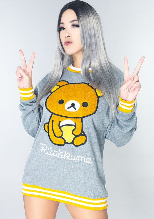 Rilakkuma Chenille Pullover Sweatshirt