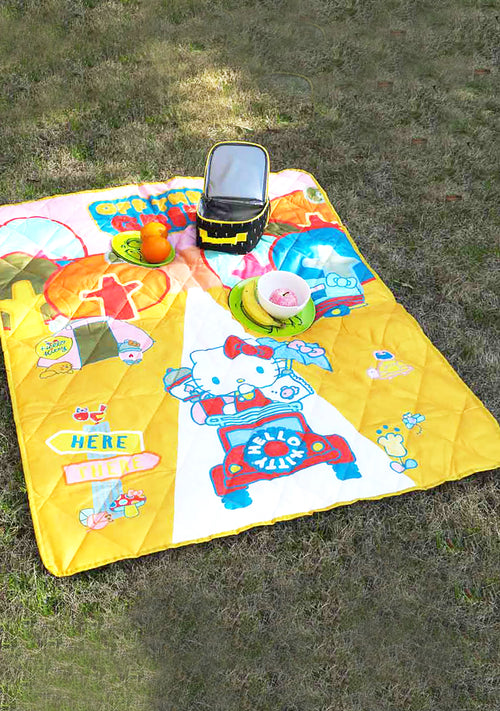 Sanrio Hello Kitty Off The Grid Waterproof Outdoor Throw Blanket