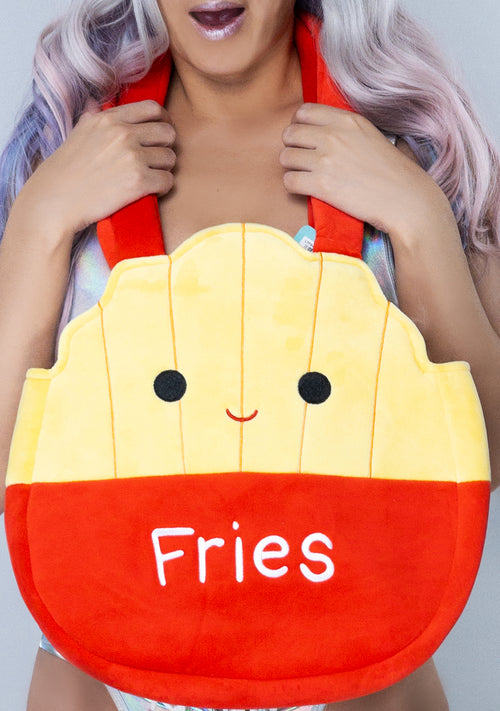 Squishmallows Floyd The Fries Plush Tote Bag