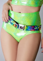 Nickelodeon Invader Zim Gir Scattered Tie Dye Seatbelt Belt
