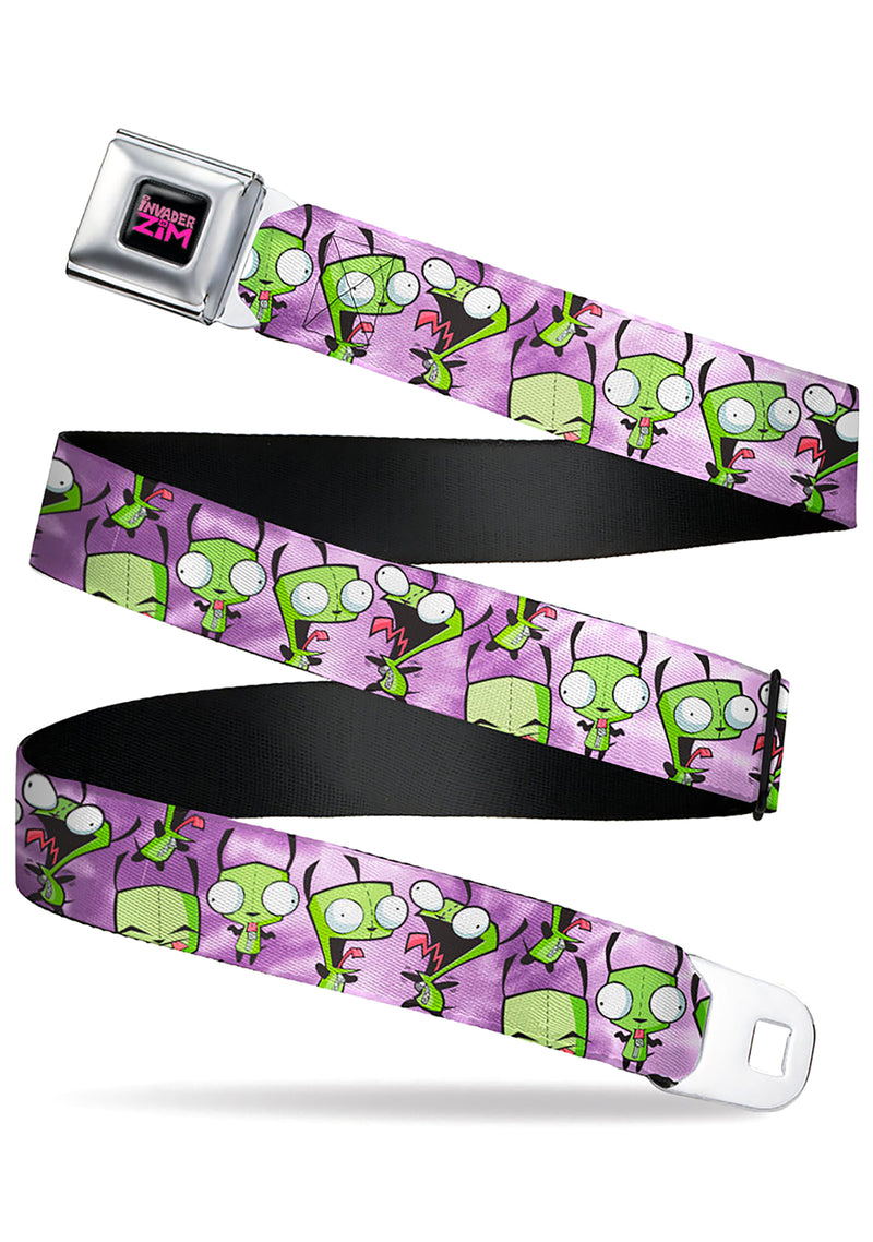 Nickelodeon Invader Zim Gir Poses TIe Dye Seatbelt Belt