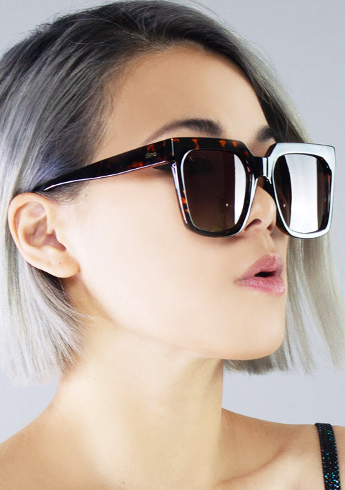 Topanga Sunglasses in Tortoise/ Brown Gradient