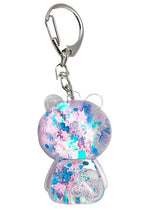 Kira Kira Bear Globe Cotton Candy Stars Keychain