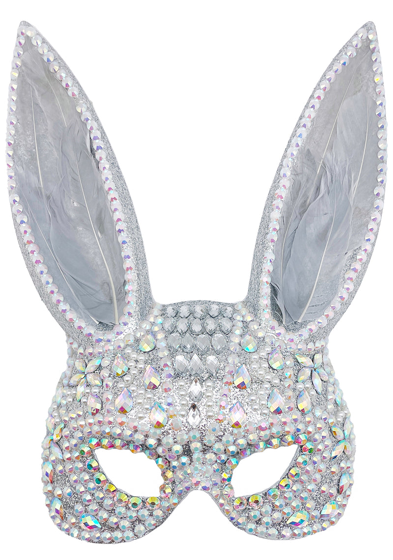 Grand Gala Rhinestone Bunny Mask