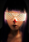 Hex Type LED Light Up Rave Glasses