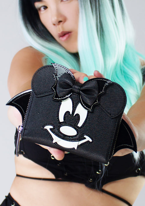 X LASR Exclusive Disney Minnie Bat Zip Wallet