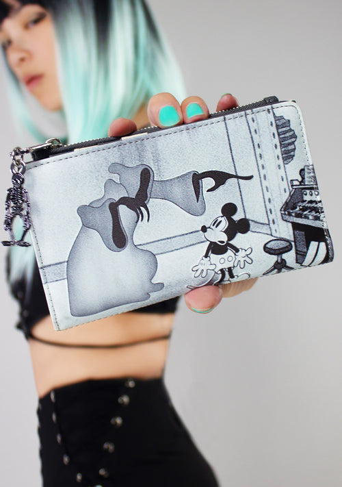 X LASR Exclusive Disney The Haunted House Mickey Flap Wallet