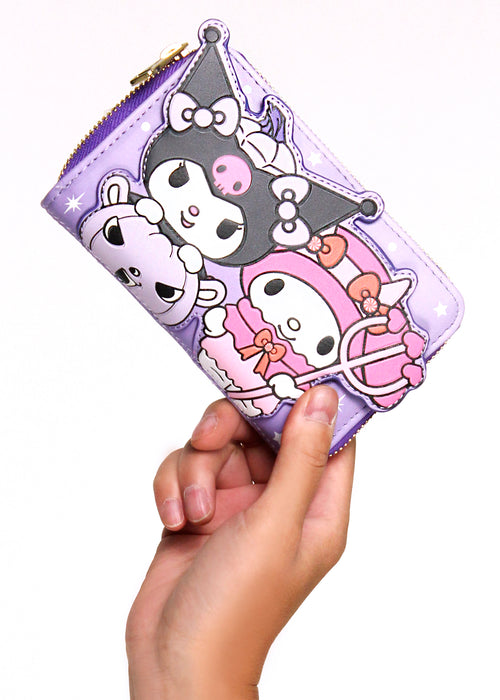 Sanrio Kuromi Pumpkin Zip Wallet