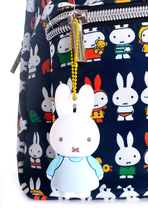 Miffy Rubber Mascot Keychain in Blue