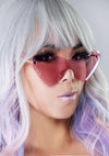 Hearts On Fire Sunglasses in Rose Gold/Pink