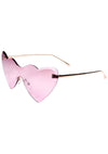 Hearts On Fire Sunglasses in Rose Gold/Pink