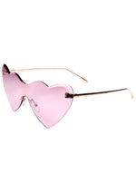 Hearts On Fire Sunglasses in Rose Gold/Pink