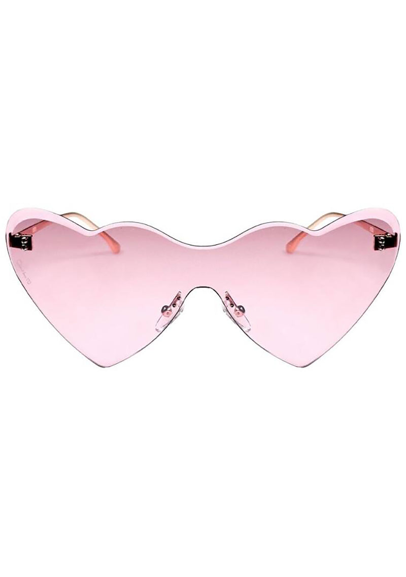 Hearts On Fire Sunglasses in Rose Gold/Pink