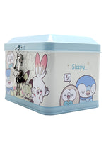 Pokemon Characters Kagitsuki Blue Metal Piggy Bank with Lock & Key