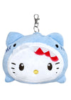 Sanrio Hello Kitty Jaws Cosplay Retractable Cord Pass Holder Plush Mascot