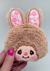 Monchhichi Sweet Chimutan Beige Bunny Plush Coin Bag