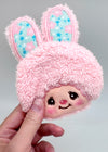 Monchhichi Sweet Chimutan Pink Bunny Plush Coin Bag