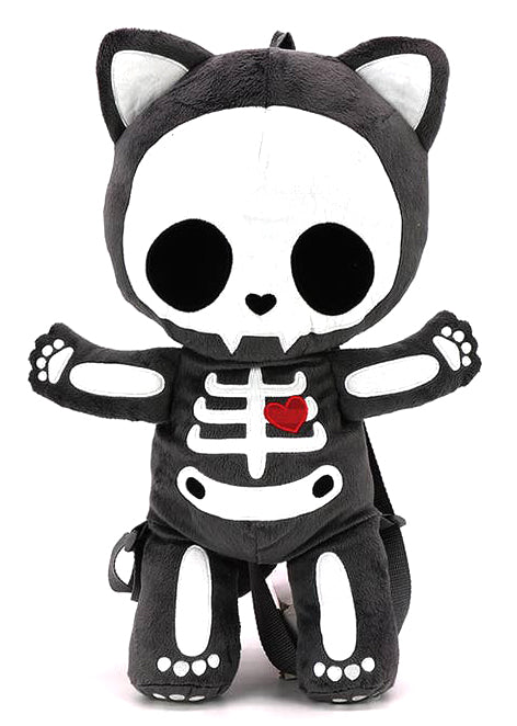 Skeleton Kitty Plush Backpack