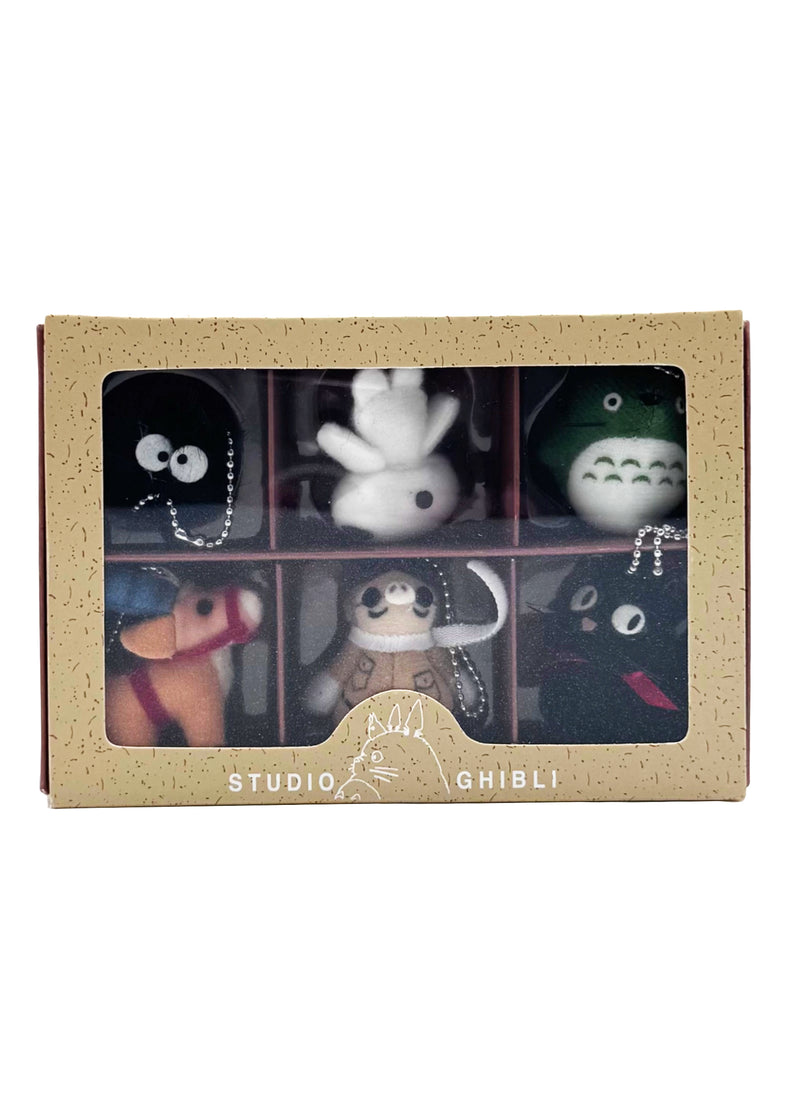 Studio Ghibli Classic Characters Plush Mascot Keychain 6PC Set