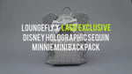 X LASR Exclusive Disney Holographic Sequin Minnie Mini Backpack