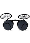 7 LUXE Burnout Flip Sunglasses